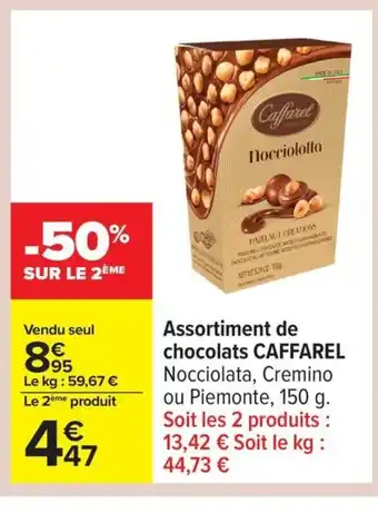 Carrefour CAFFAREL Assortiment de chocolats offre