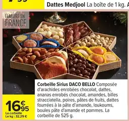 Carrefour DACO BELLO Corbeille Sirius offre