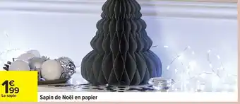 Carrefour Sapin de Noël en papier offre