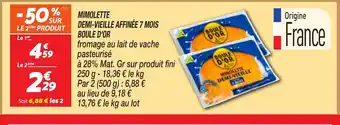 Netto BOULE D'OR Mimolette demi-vieille affinée 7 mois offre