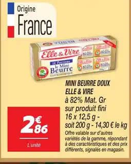 Netto ELLE & VIRE Mini beurre doux offre