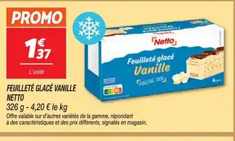 Netto NETTO Feuilleté glacé vanille offre