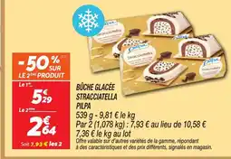 Netto PILPA Bûche glacée stracciatella offre