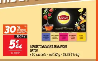 Netto LIPTON Coffret thés noirs sensations offre