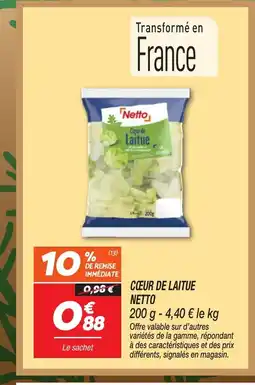 Netto NETTO Cœur de laitue offre