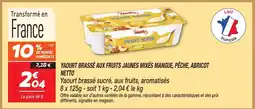 Netto NETTO Yaourt brassé aux fruits jaunes mixés mangue, pêche, abricot offre
