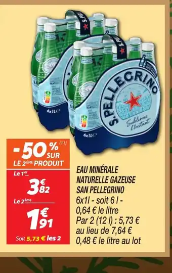 Netto SAN PELLEGRINO Eau minérale naturelle gazeuse offre