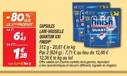Netto FINISH Capsules lave-vaisselle quantum x30 offre