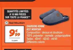 Netto Chaussons homme best mountain offre