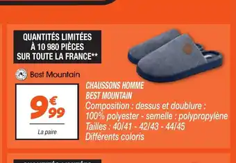 Netto Chaussons homme best mountain offre
