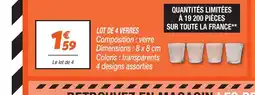 Netto Lot de 4 verres offre