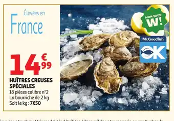 Auchan Huîtres creuses spéciales offre