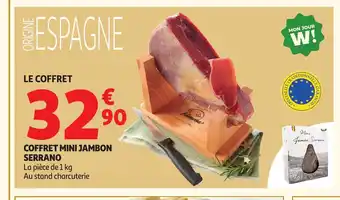 Auchan Coffret mini jambon serrano offre