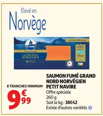 PETIT NAVIRE Saumon fumé grand nord norvégien