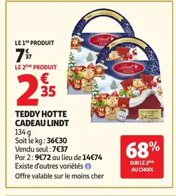 Auchan LINDT Teddy hotte cadeau offre
