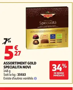 Auchan NOVI Assortiment gold specialita offre