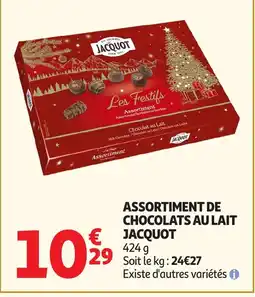 Auchan JACQUOT Assortiment de chocolats au lait offre