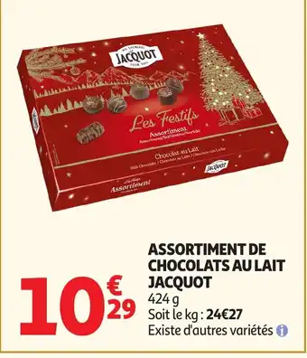 Auchan JACQUOT Assortiment de chocolats au lait offre