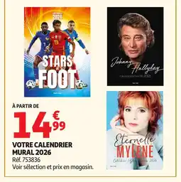 Auchan Votre calendrier mural 2026 offre