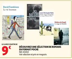 Auchan Découvrez une sélection de romans en format poche offre