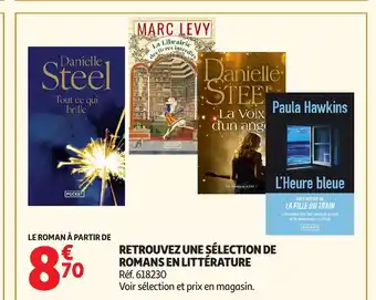 Auchan Retrouvez une sélection de romans en littérature offre