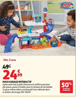 Auchan Maxi garage interactif offre