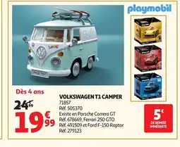 Auchan PLAYMOBIL Volkswagen t1 camper offre