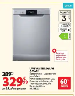 Auchan QILIVE Lave vaisselle offre