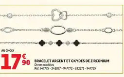 Auchan Bracelet argent et oxydes de zirconium offre