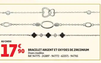 Auchan Bracelet argent et oxydes de zirconium offre