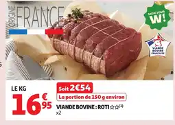 Auchan Viande bovine roti offre