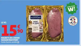Auchan MAISON MONTFORT Magret de canard offre