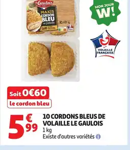 Auchan LE GAULOIS 10 cordons bleus de volaille offre