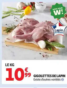 Auchan Gigolettes de lapin offre