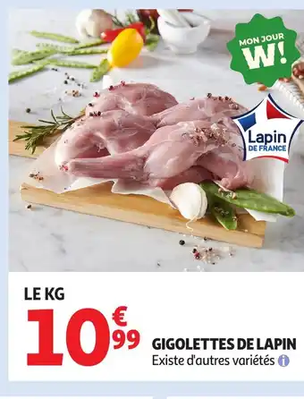 Auchan Gigolettes de lapin offre