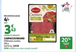 Auchan BIGARD Carpaccio offre