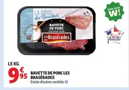Auchan LES BRASERADES Bavette de porc offre