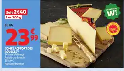 Auchan Comté aop fort des rousses offre