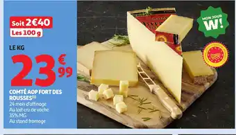 Auchan Comté aop fort des rousses offre
