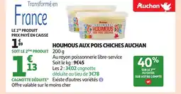 Auchan AUCHAN Houmous aux pois chiches offre