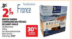 Auchan Breizh surimi compagnie des pêches de saint-malo offre