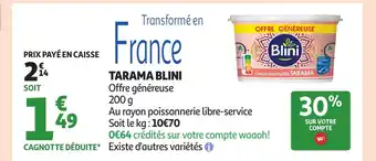 Auchan BLINI Tarama offre