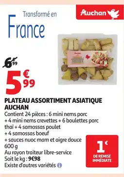 Auchan AUCHAN Plateau assortiment asiatique offre