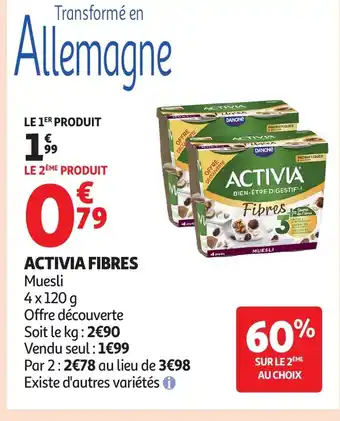 Auchan ACTIVIA Fibr offre