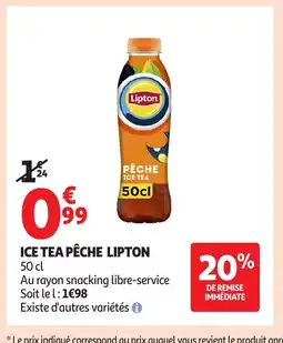 Auchan LIPTON Ice tea pêche offre