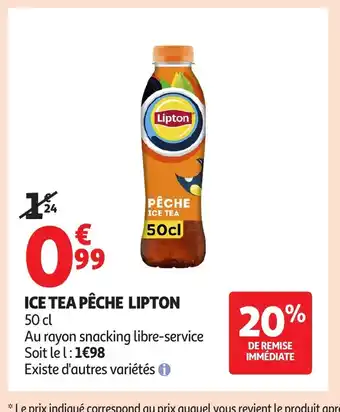 Auchan LIPTON Ice tea pêche offre