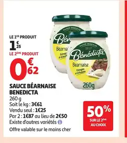 Auchan BENEDICTA Sauce béarnaise offre