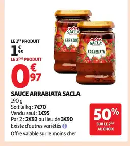 Auchan SACLA Sauce arrabiata offre