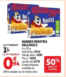 Auchan KELLOGG'S Barres frosties offre