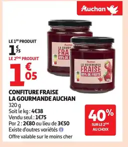 Auchan AUCHAN Confiture fraise la gourmande offre